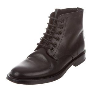 SAINT LAURENT ARMY Lace up ankle BOOTS YSL 10 40
